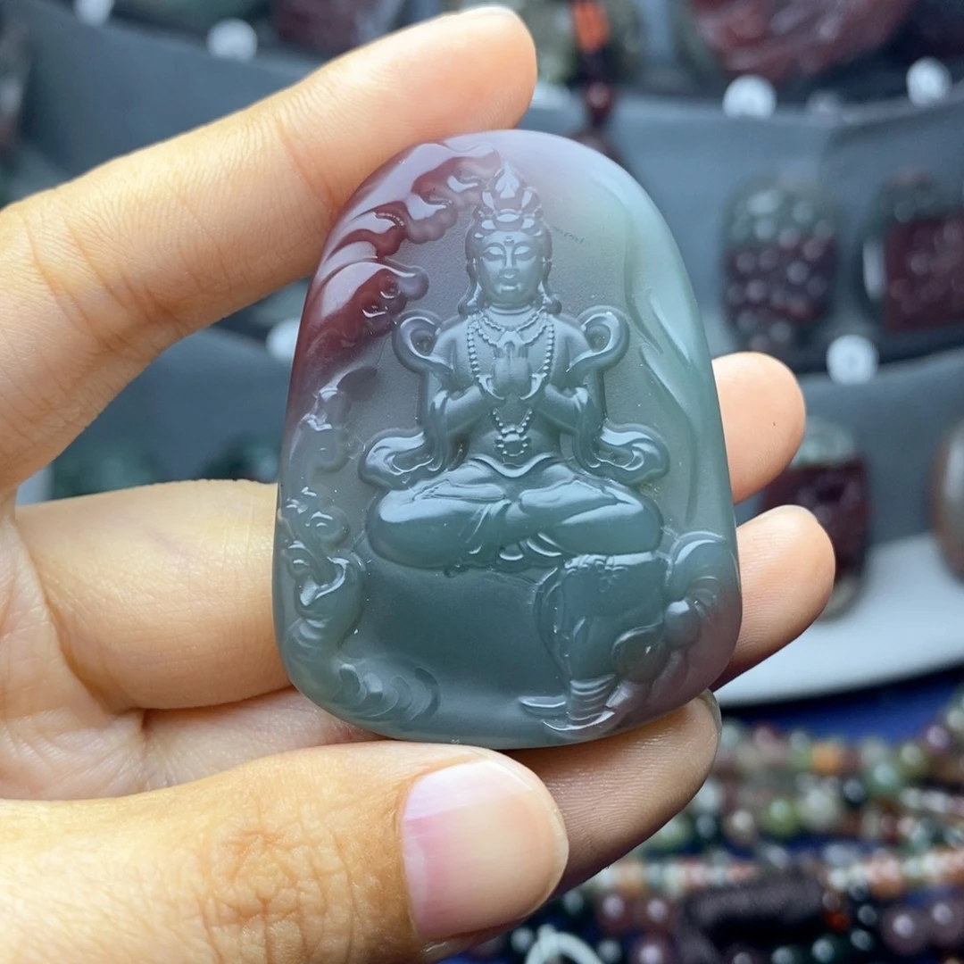 玛瑙/玉髓吊坠(不含链)未镶嵌梅*姐