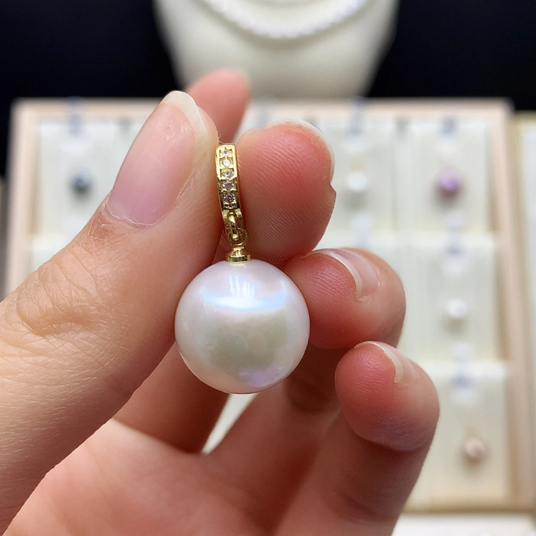 合金淡水珍珠吊坠(赠链)