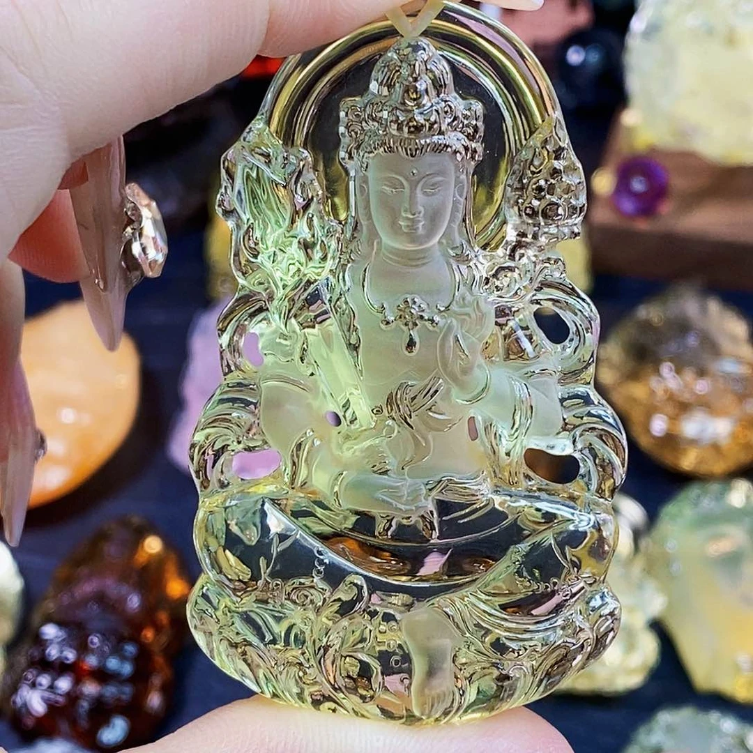 水晶颈饰未镶嵌小*吊坠