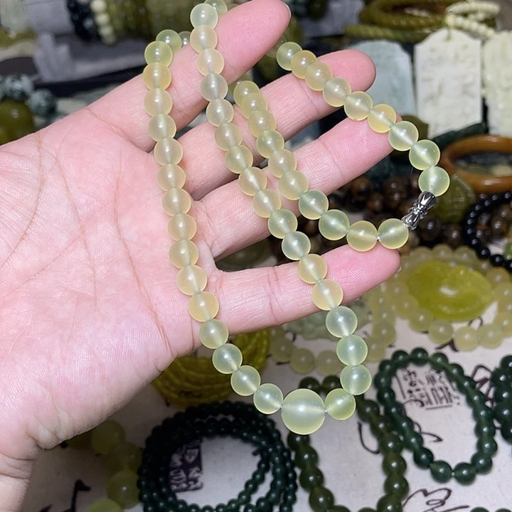 蛇纹石玉未镶嵌手链