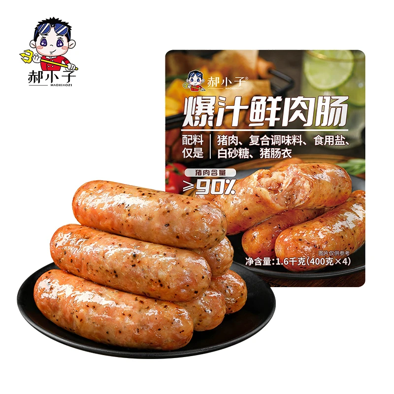 爆汁鲜肉肠1.6kg/袋（400g*4包）