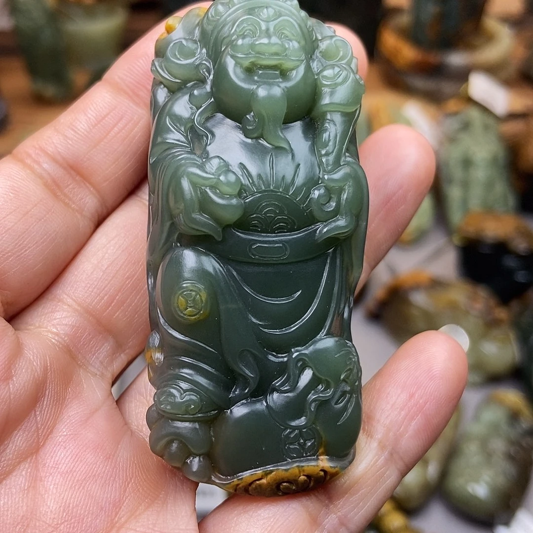 岫岩河磨玉（透闪石质玉）未镶嵌珠宝奇石J****e