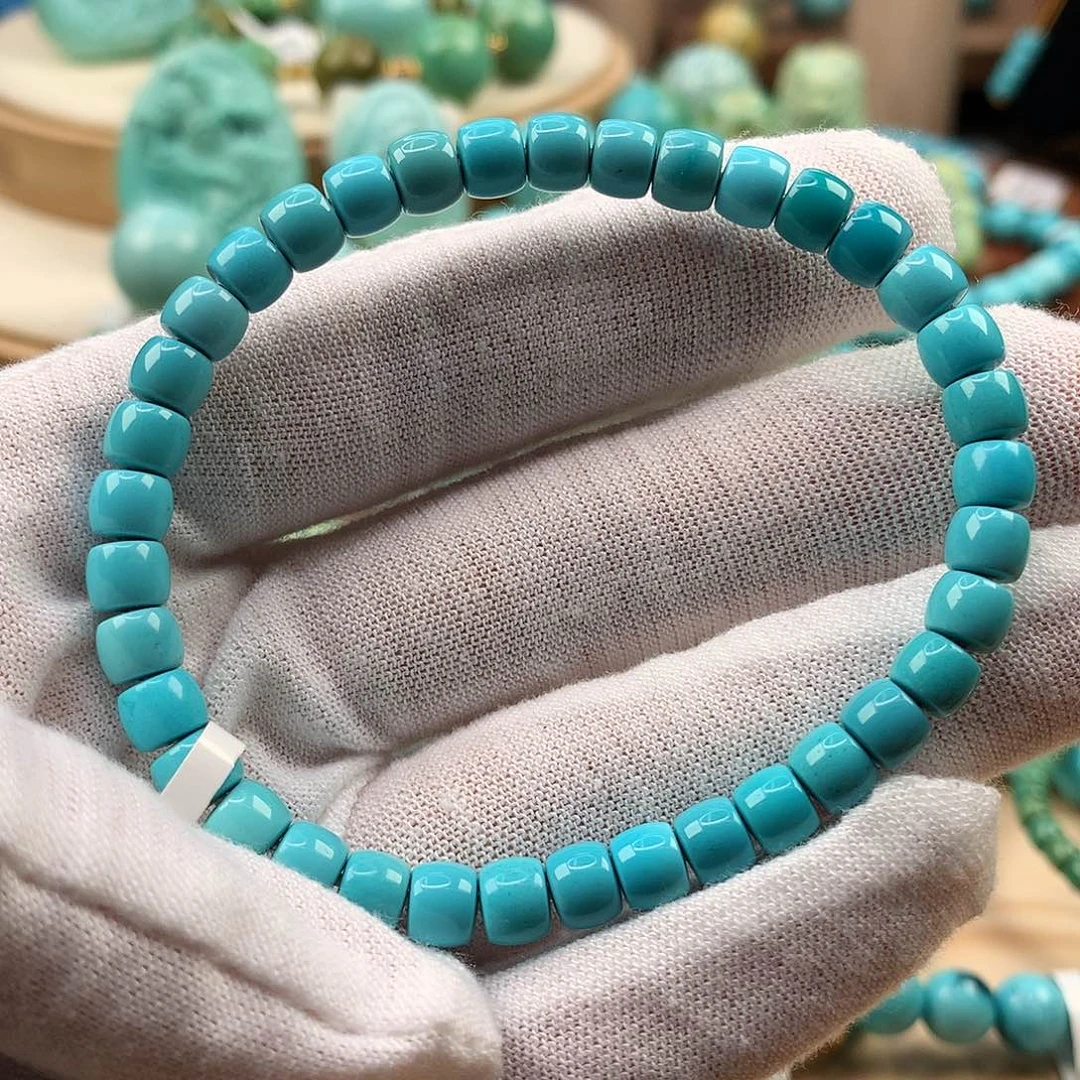 绿松石未镶嵌珠宝奇石5.7mm