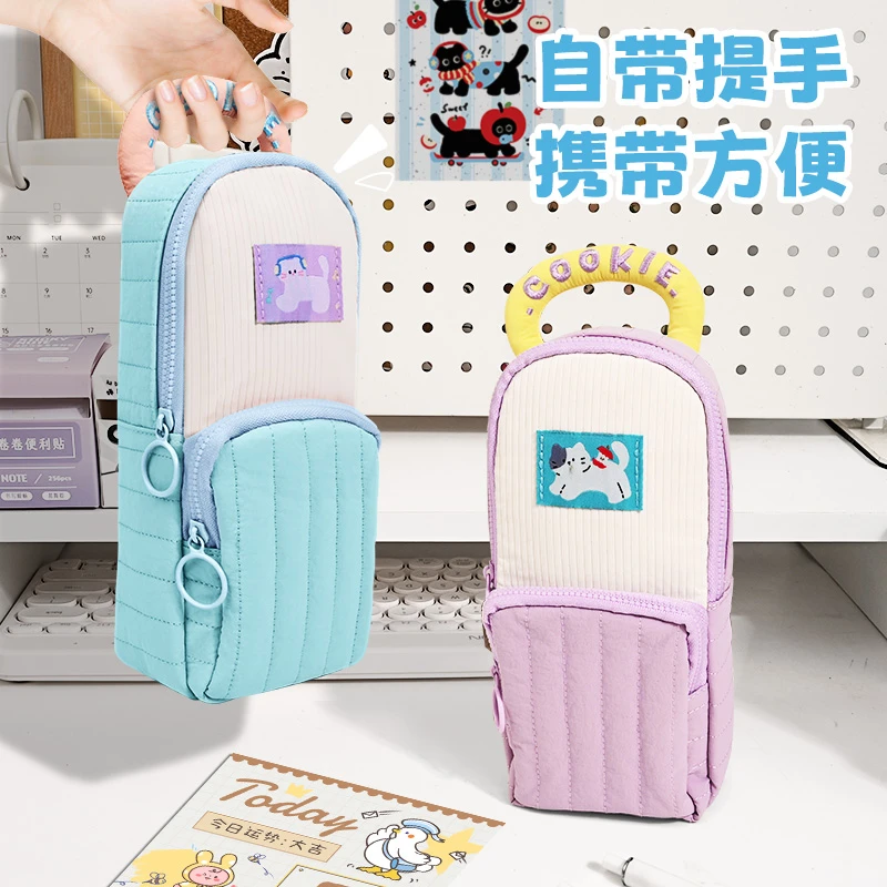 女孩笔袋高颜值ins风大容量中学生创意收纳包2025新款网红文具袋
