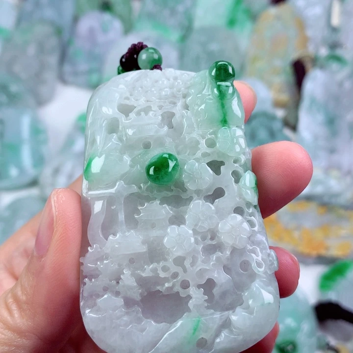 翡翠未镶嵌吊坠(不含链)