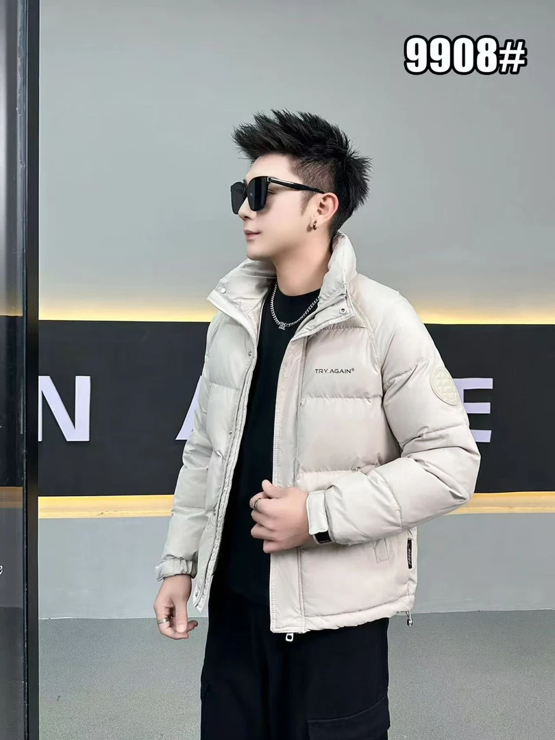 冬季新款潮流男士立领抗寒加厚保暖休闲外套-9908
