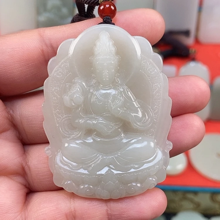 【闪购商品】颈饰未镶嵌和田玉兵**礼