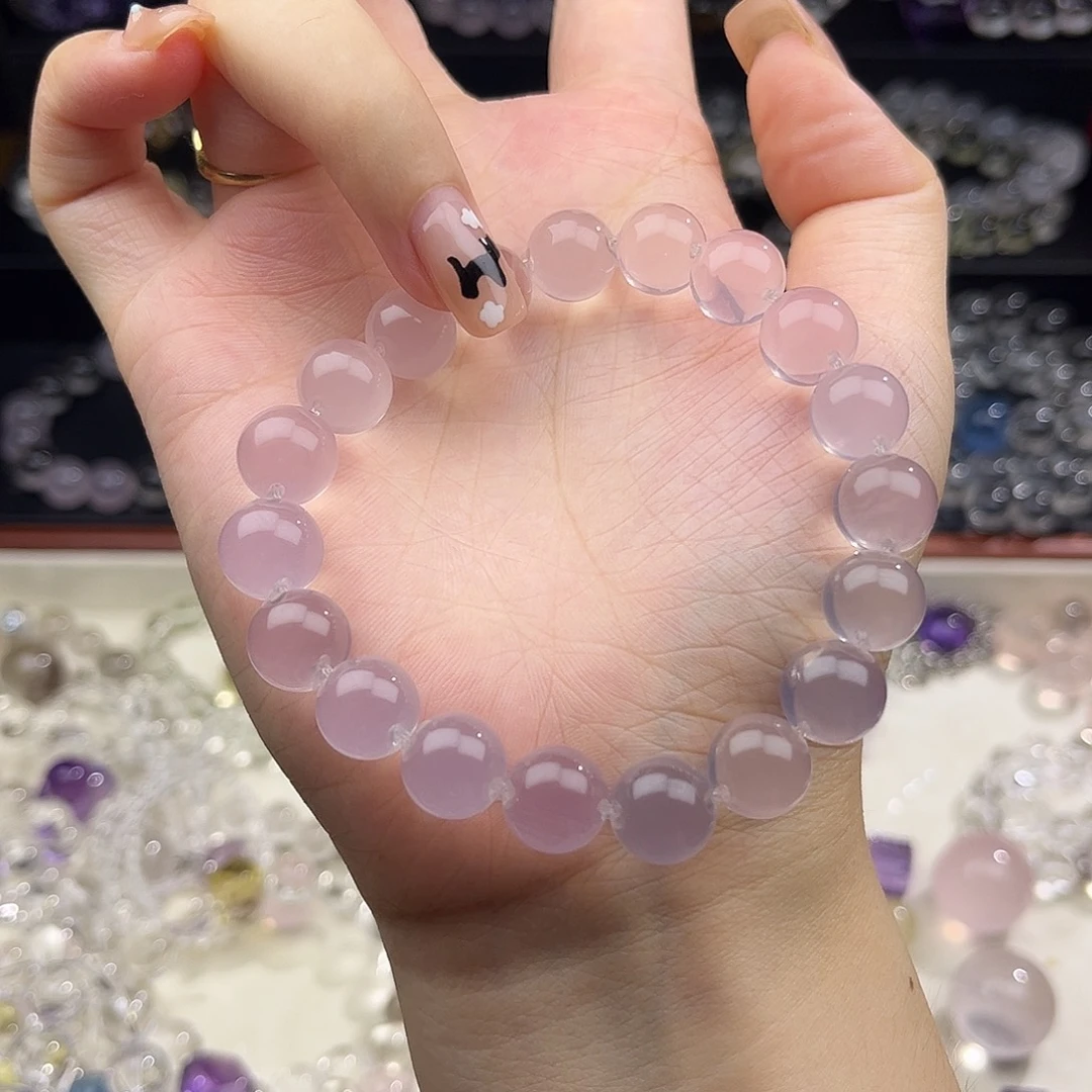 未镶嵌手链水晶10mm莫粉