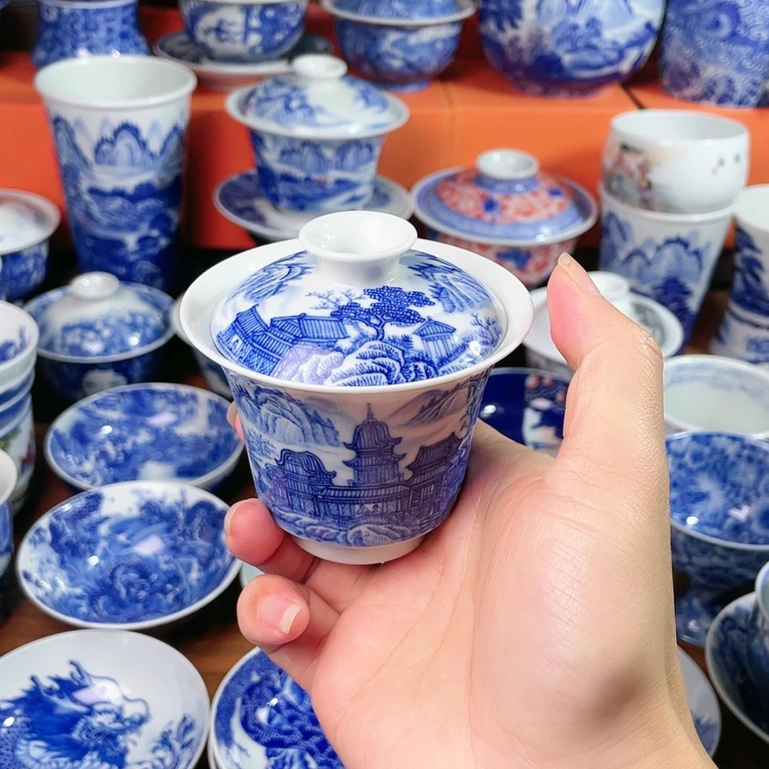 【闪购商品】杯d**n全手工手绘景德镇