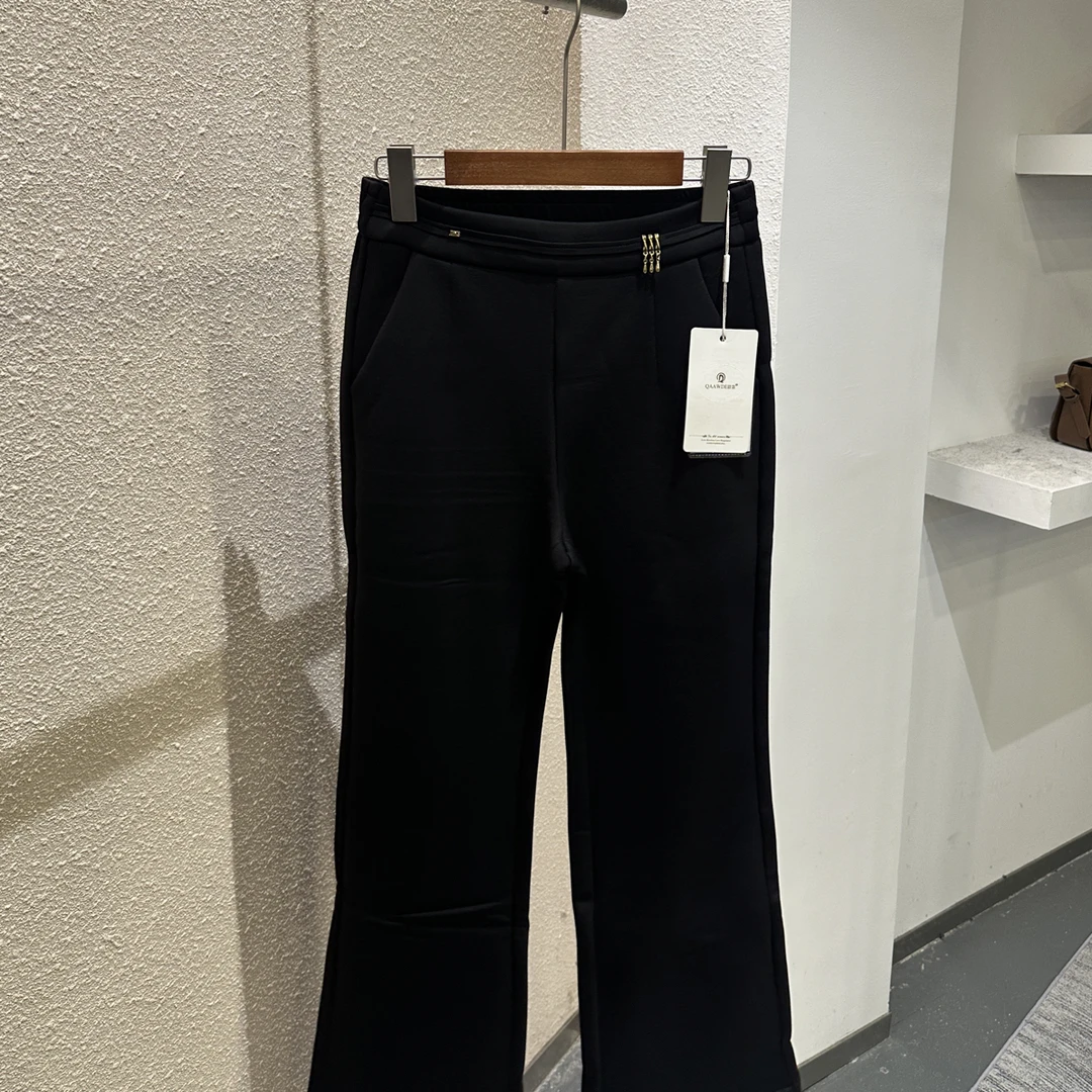 5102秋季新款韩版百搭时尚显瘦小筒微喇裤