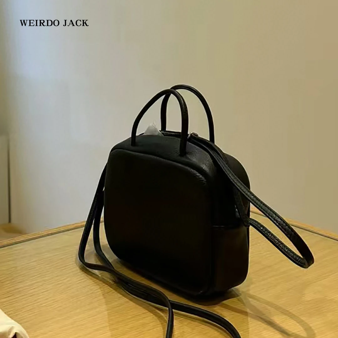 weirdo jack日本小众aeta小方包头层牛皮豆腐包手提单肩斜挎女包