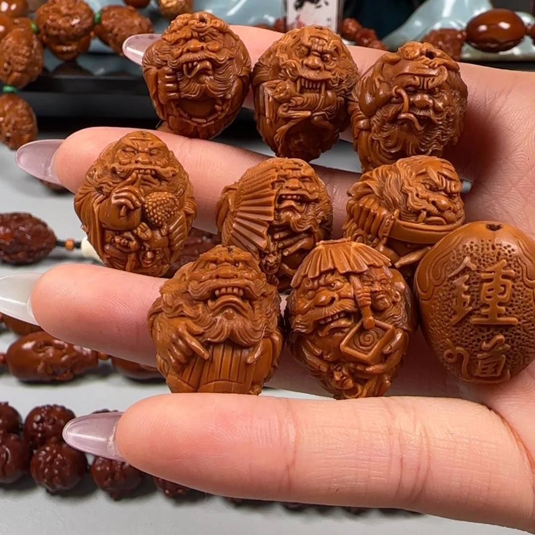 手串橄榄核铁核五鬼钟馗手串