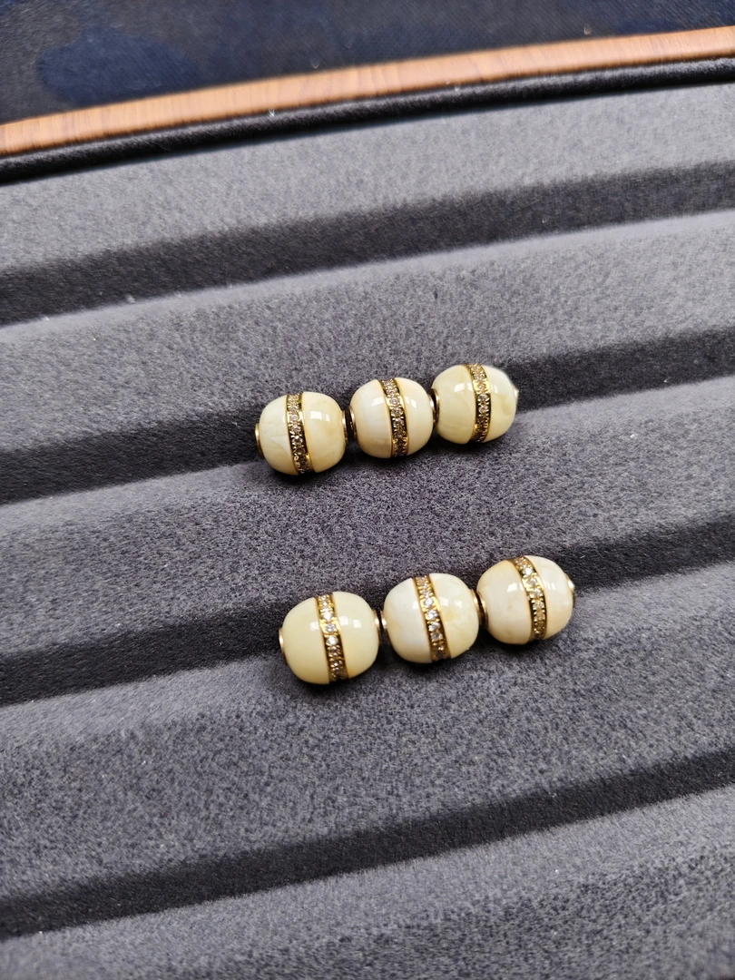 天然原矿高品质满蜡汉堡珠文玩手串珠串配饰手持