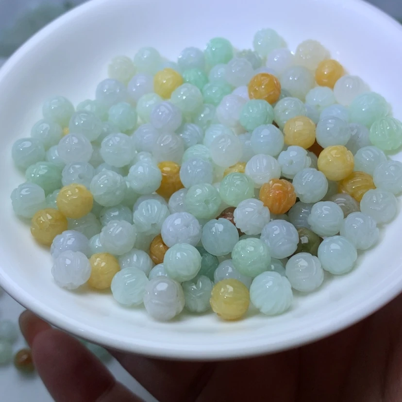 【闪购商品】未镶嵌手链翡翠卡7冰多宝莲花30颗