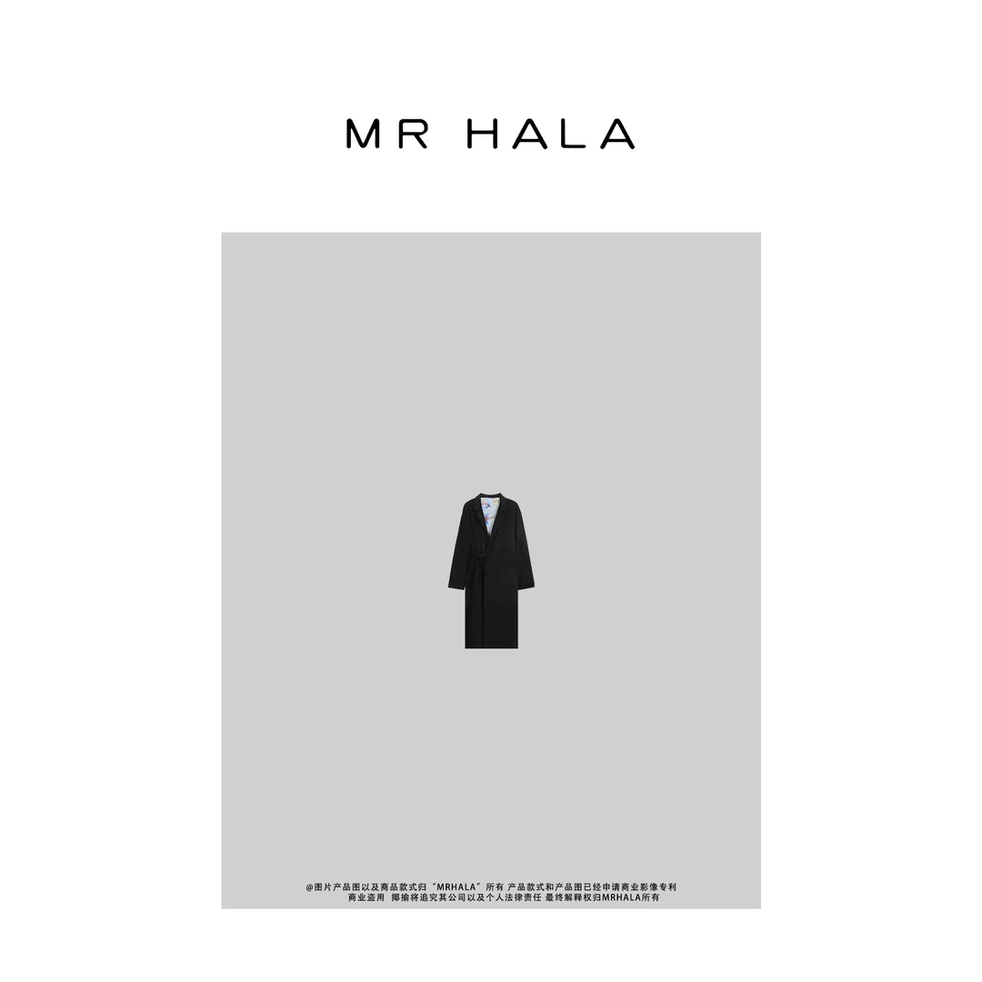 MRHALA 廓形桑蚕丝垂感大衣外套女 LW50017