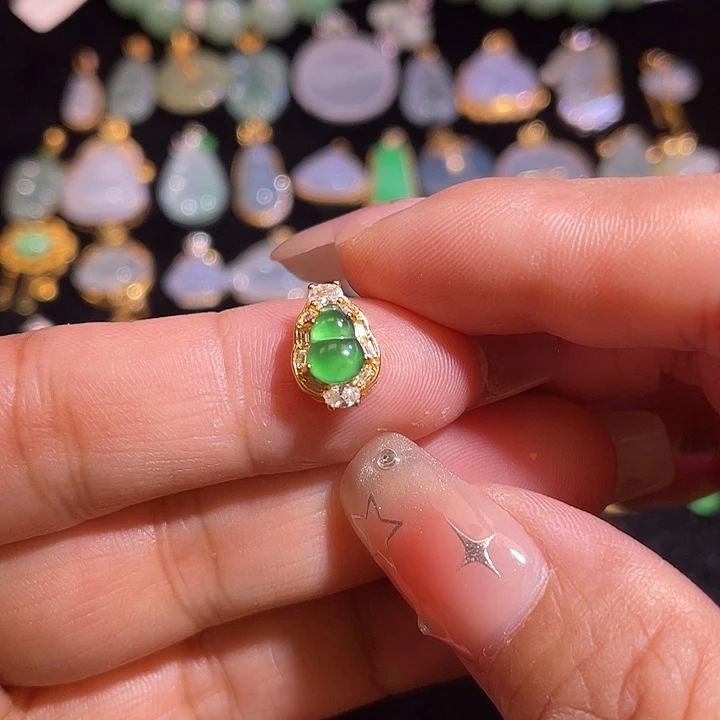 翡翠银S925镶嵌颈饰