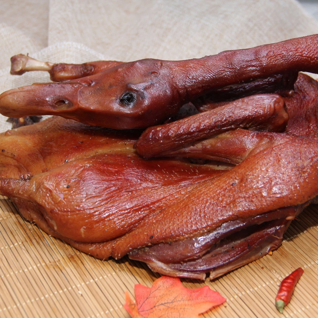 四川彭州特产龙兴集九尺李云东板鸭非遗美食熟食真空包装整只美味花边鸭1000g解馋零食