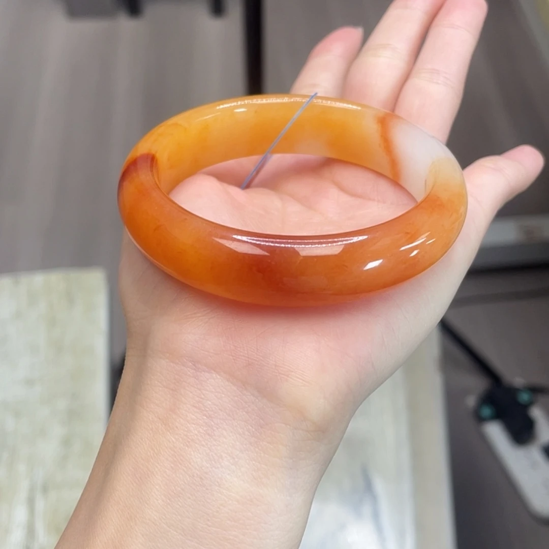 非金属三色锦鲤镯58.1，31号