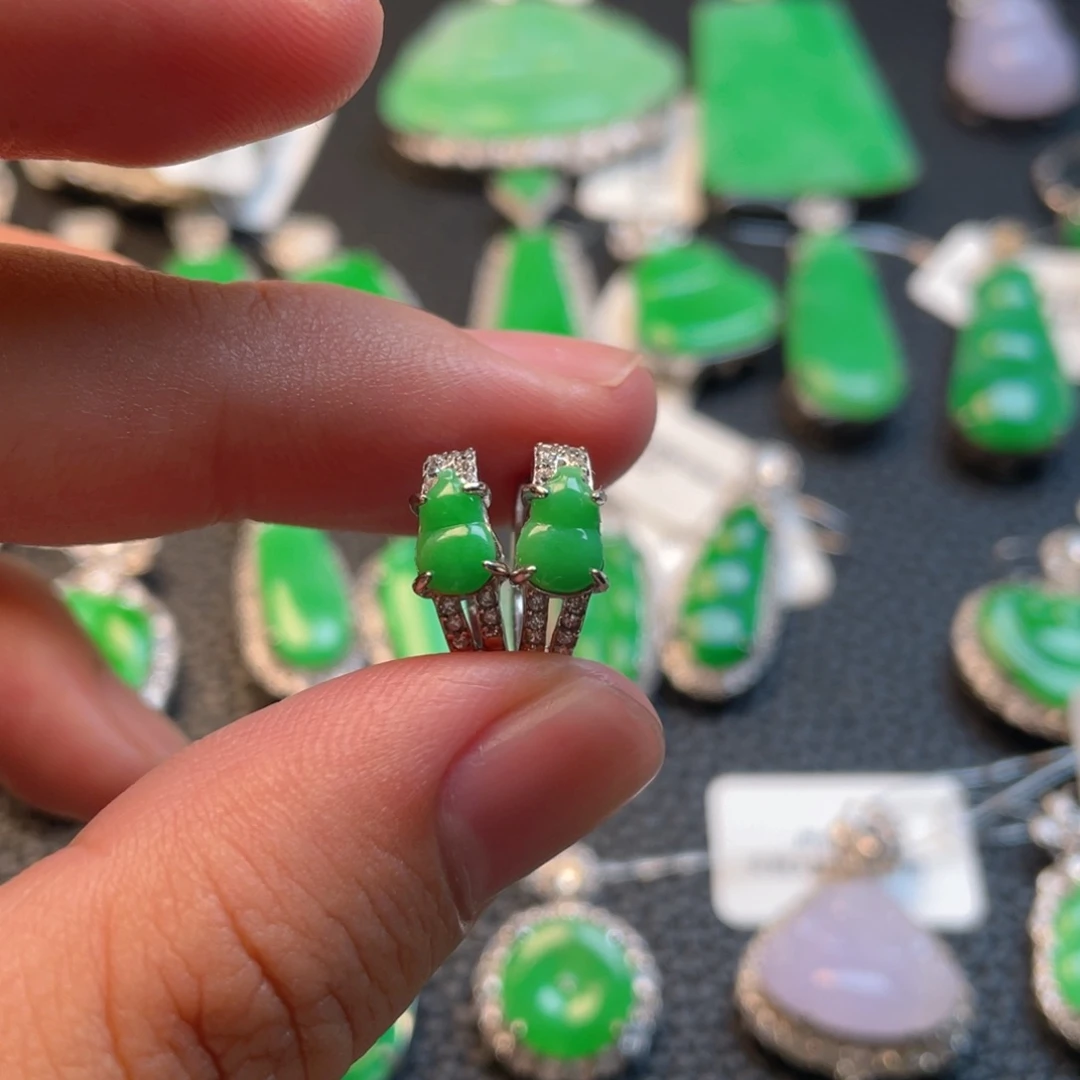 翡翠银S925镶嵌颈饰