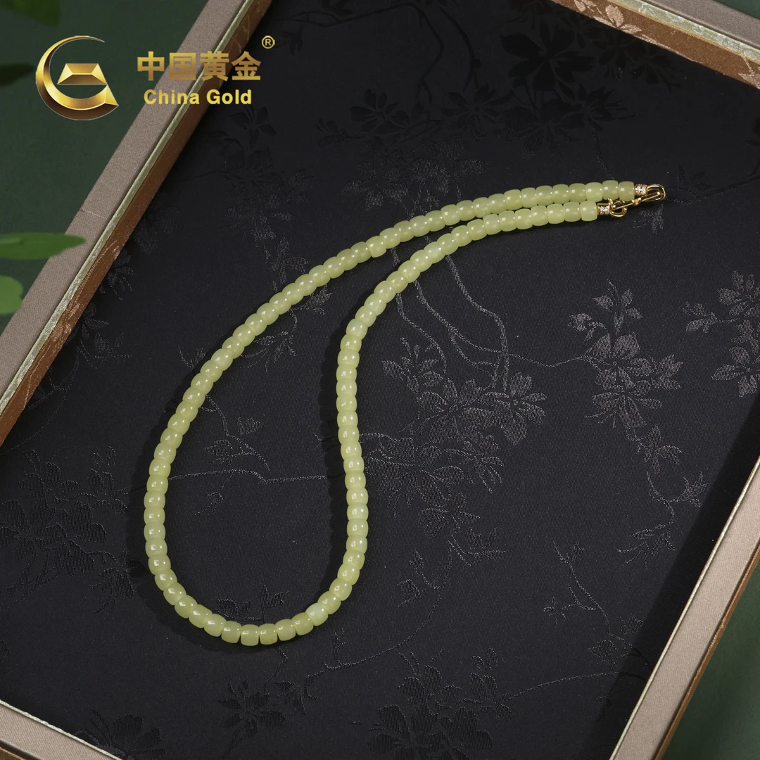 【中国黄金】妤瑄 | 和田玉*项链*S925银镶嵌-X3195-Y