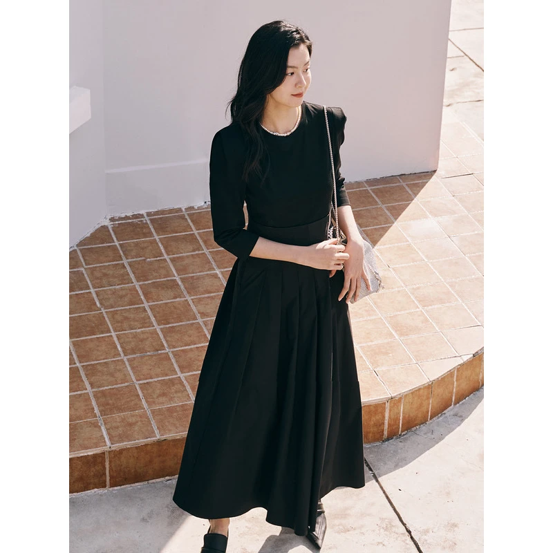 【诗语】莱芙艾迪儿中长袖连衣裙1V1L94191