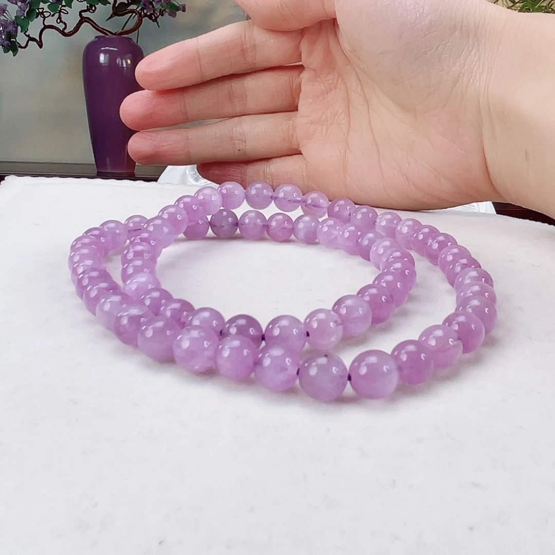 辉石项链未镶嵌紫锂辉8