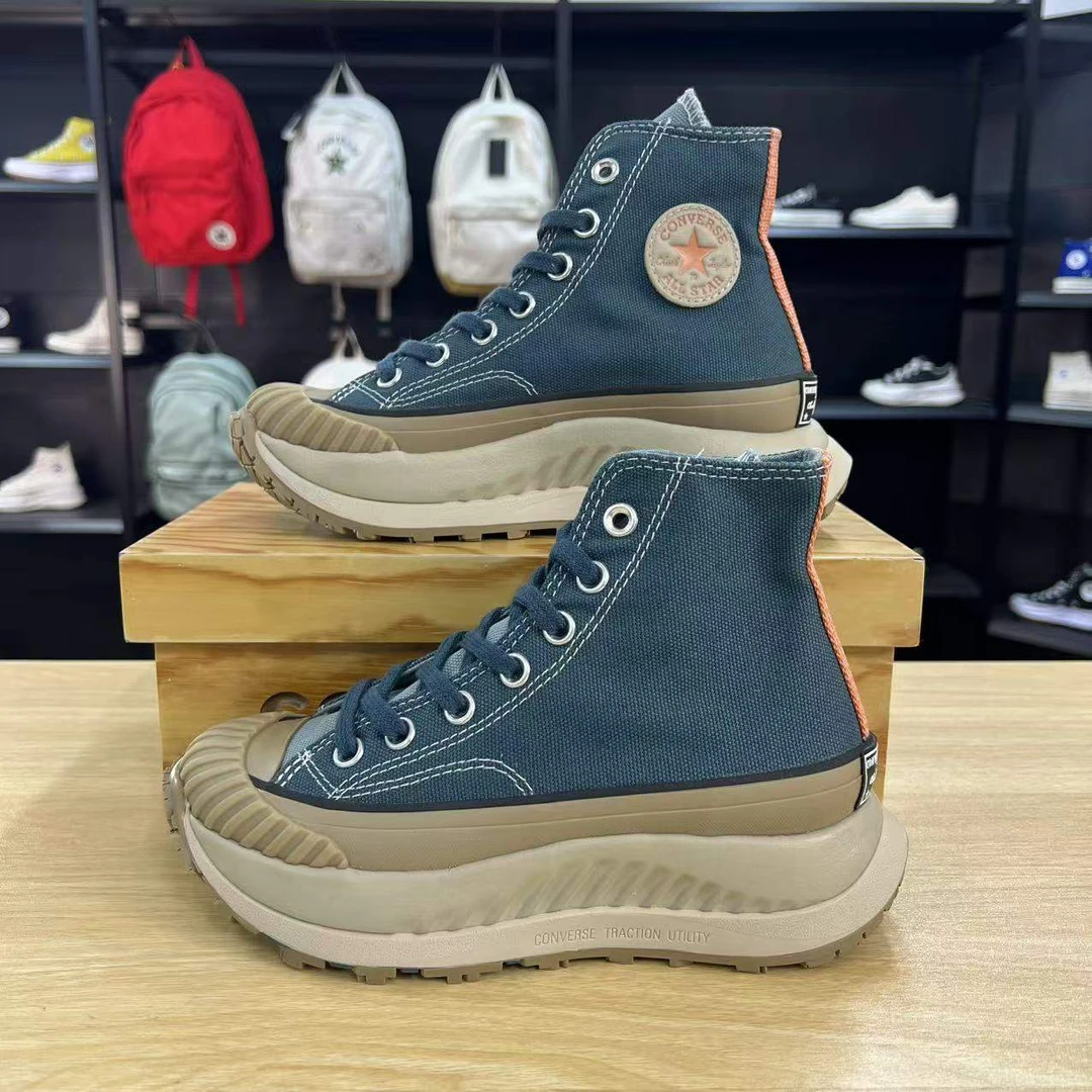 Converse匡威All Star秋上新学生高帮帆布鞋男女同款蓝色A02776C