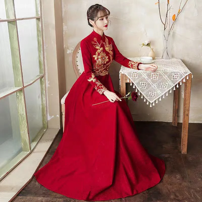 礼服敬酒服红色订婚礼服平时西装可穿库存直播选款