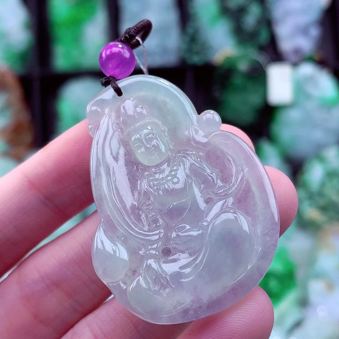 翡翠未镶嵌颈饰天然