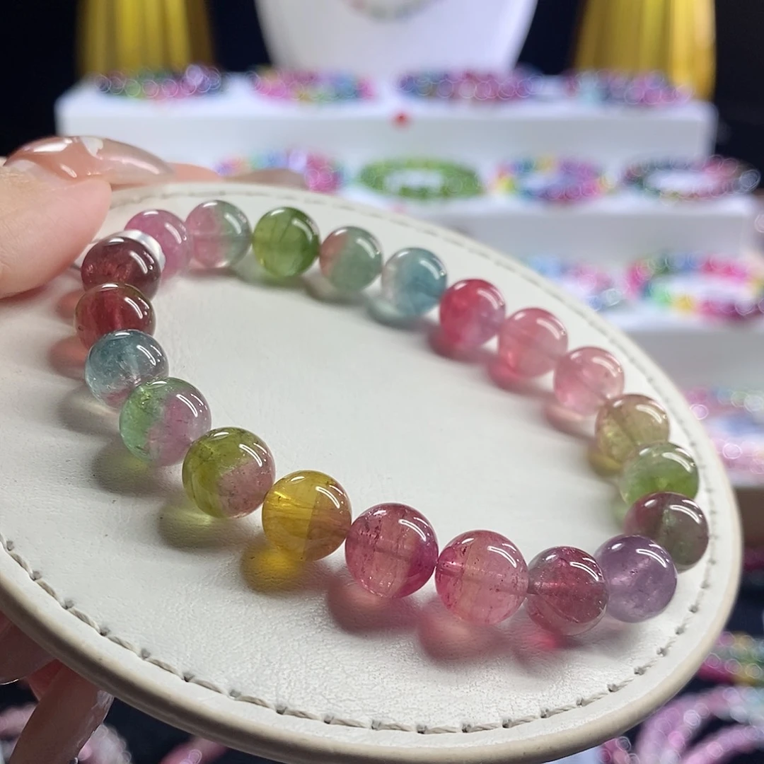 未镶嵌手链碧玺西瓜