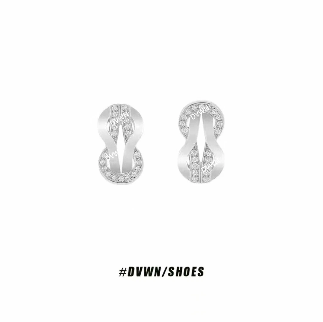 铜合金合成锆石耳饰 【极简系列】马蹄扣耳钉