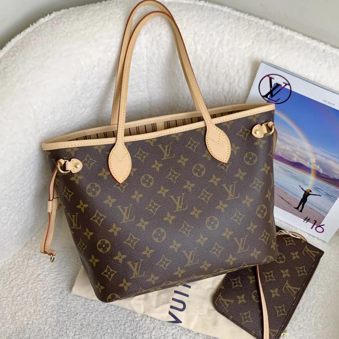 99新 LouisVuitton/路易威登 壹臻/老花neverfull小号/65475024