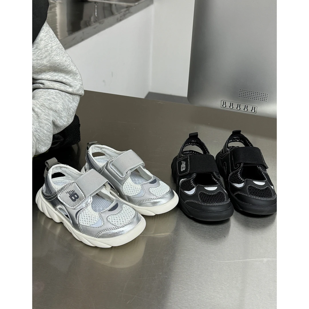 伟伟同款【透气凉鞋】2025夏季新款儿童透气凉鞋魔术贴百搭WW0604