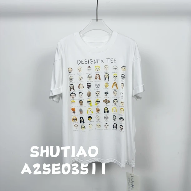 【SHUTIAO】2025夏季：新款小众设计款T恤A25E03511