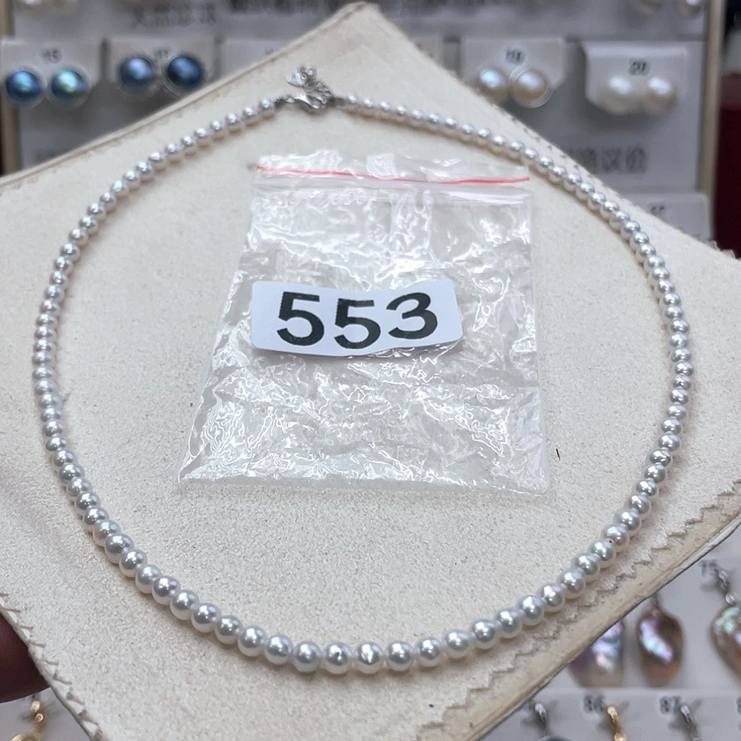 淡水珍珠颈饰银S925镶嵌