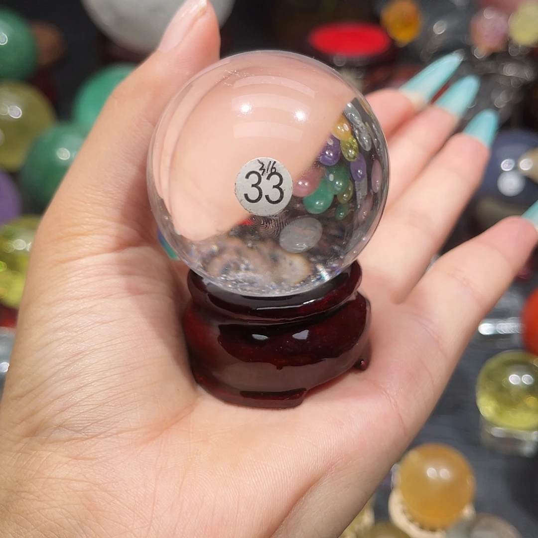 珠宝半成品水晶未镶嵌微瑕4.8