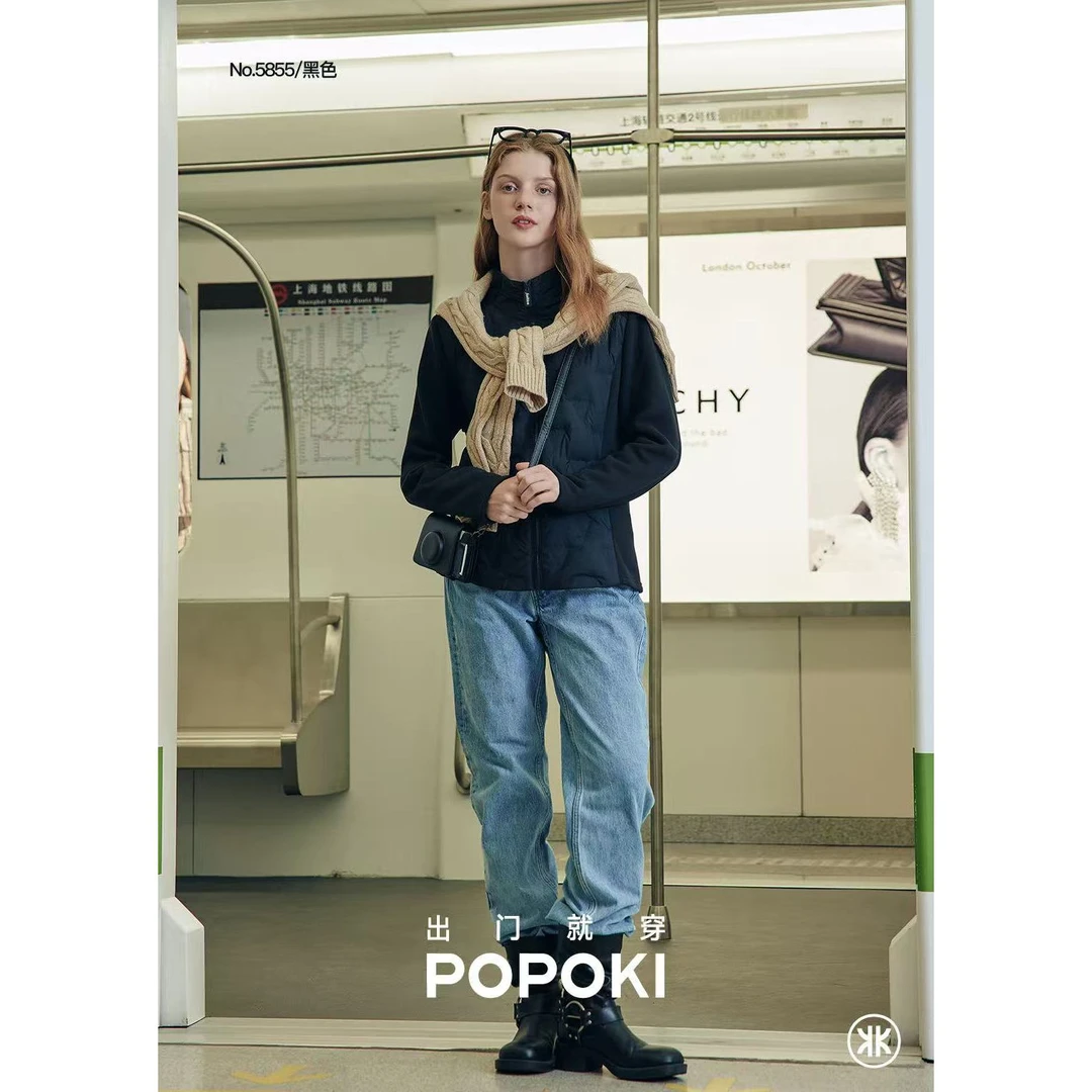 5855航天小蛮腰羽绒衣休息百搭保暖舒适