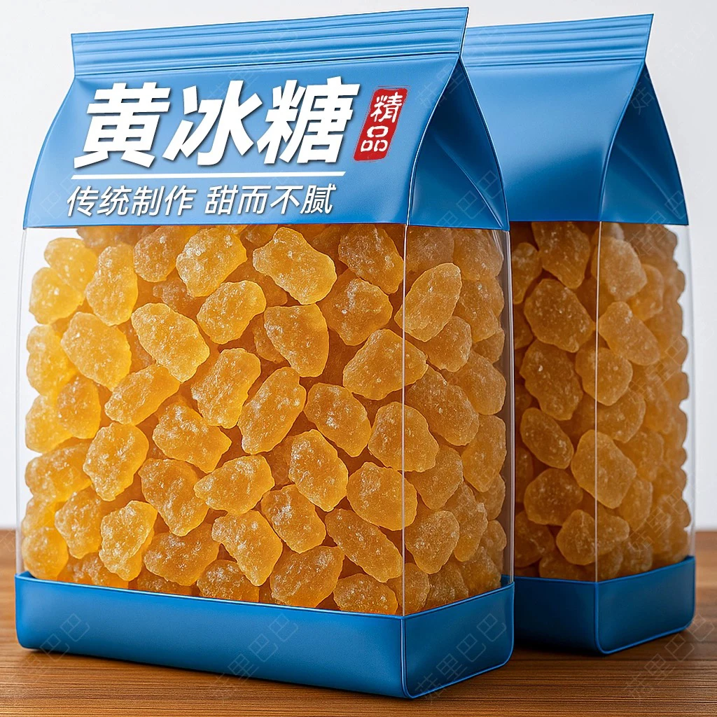甘蔗熬制正宗多晶黄冰糖小颗粒厨房食用老冰糖老黄