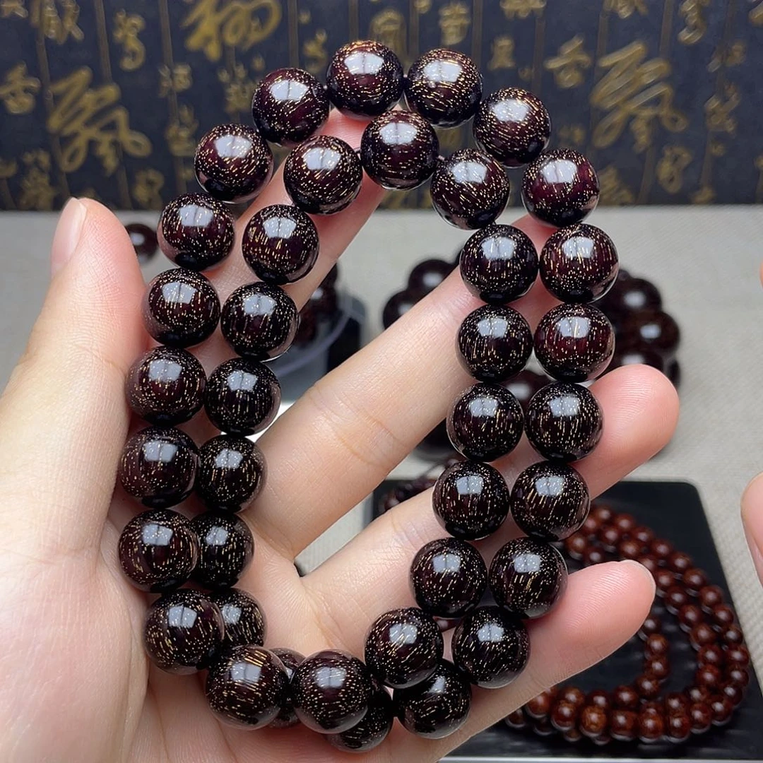 檀香紫檀（小叶紫檀）1.2 36颗 双圈 小爆满金星