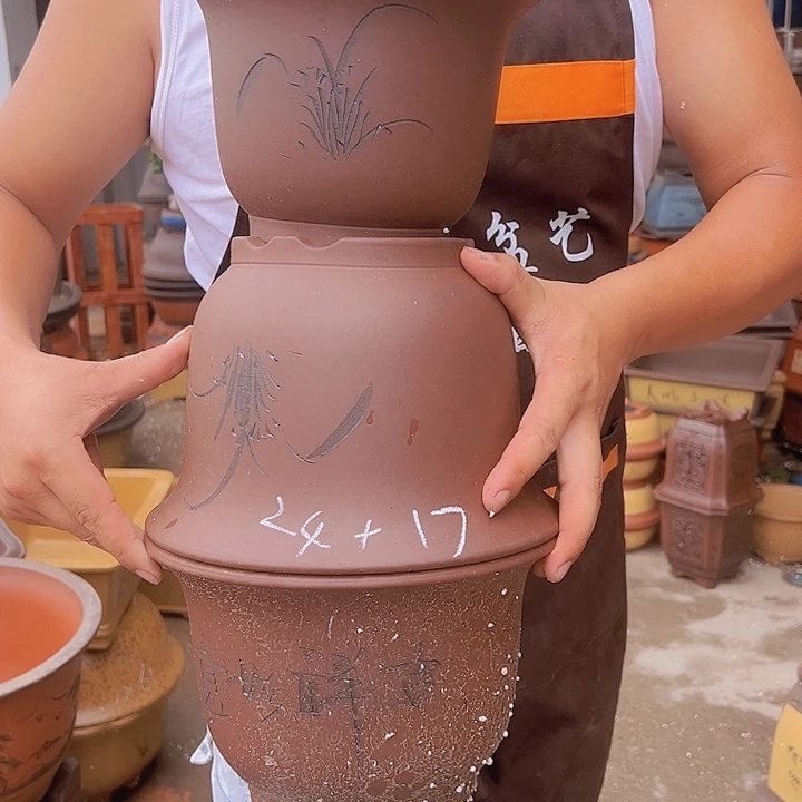 紫砂花盆紫砂花盆
