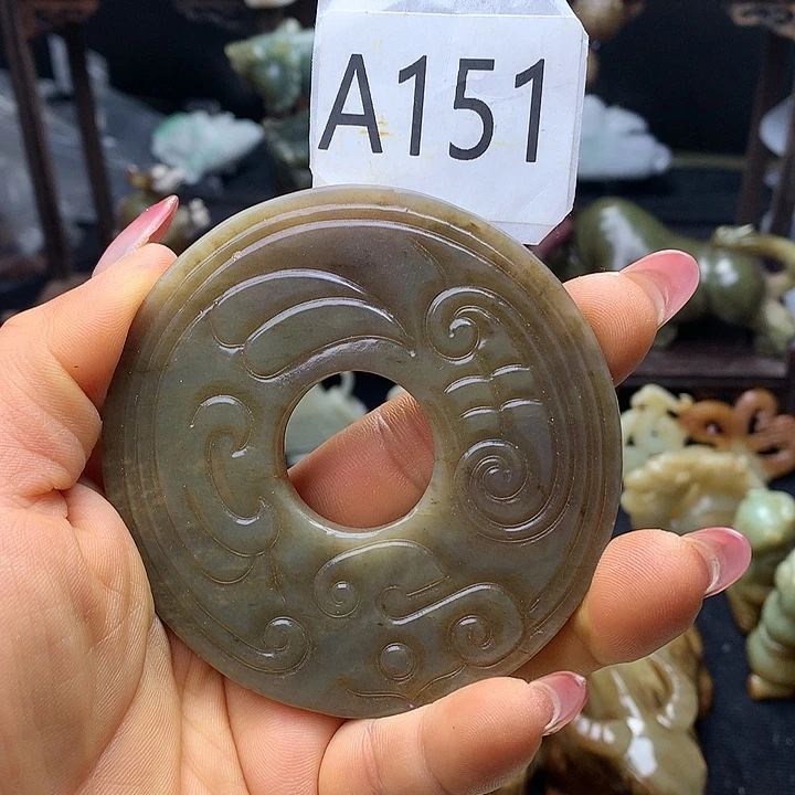 和田玉未镶嵌车挂