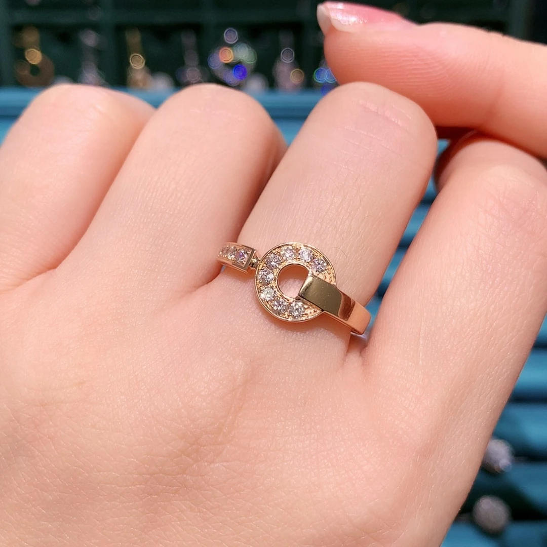 【闪购商品】钻石戒托18K金镶嵌戒指