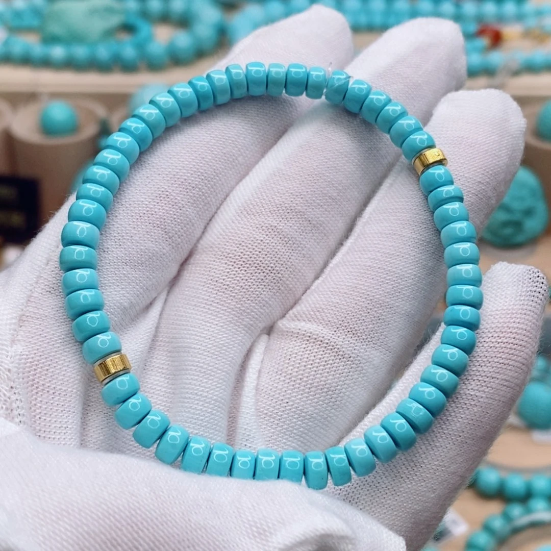 绿松石未镶嵌珠宝奇石5.2mm