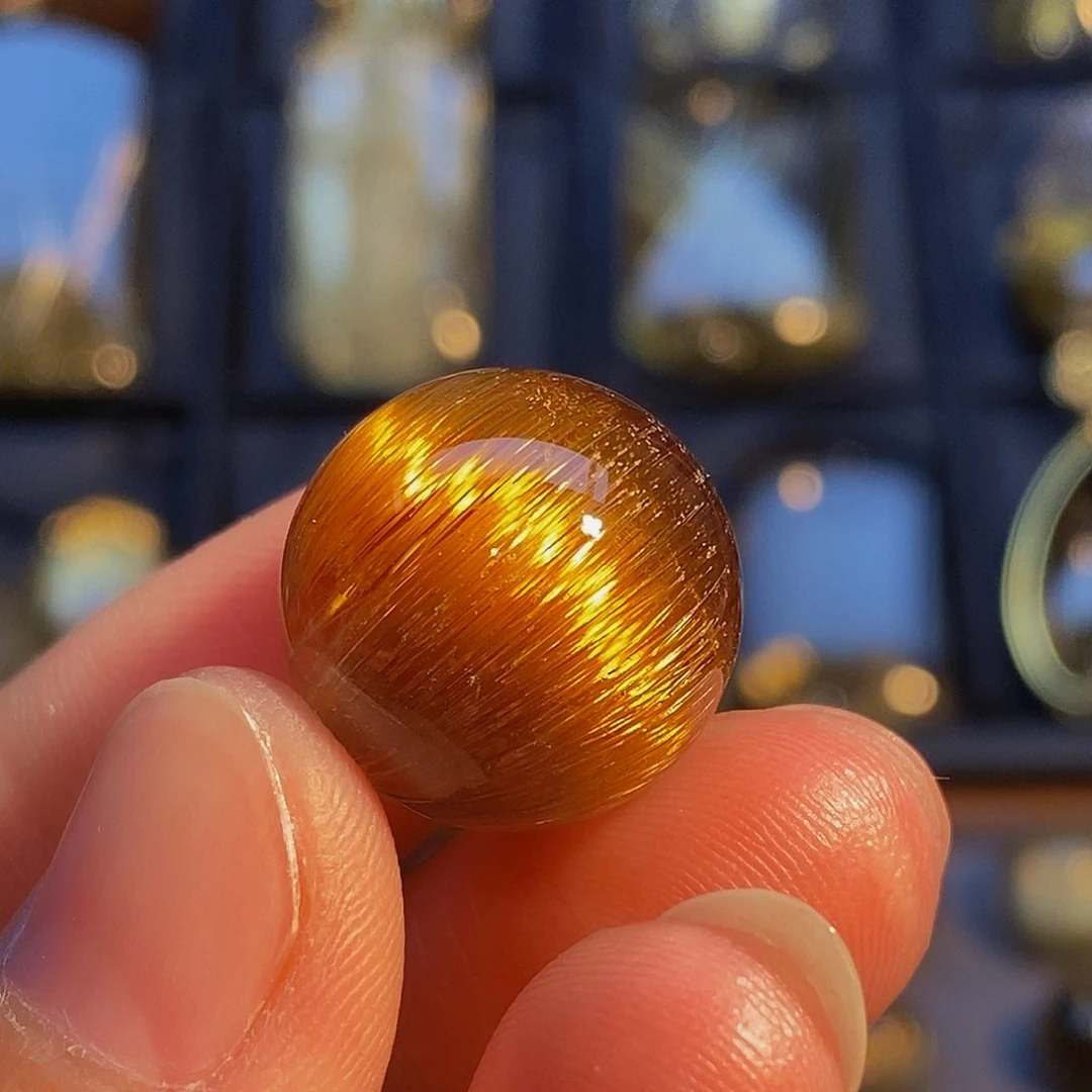 阿***头未镶嵌颈饰水晶天然高品铜顺发晶球