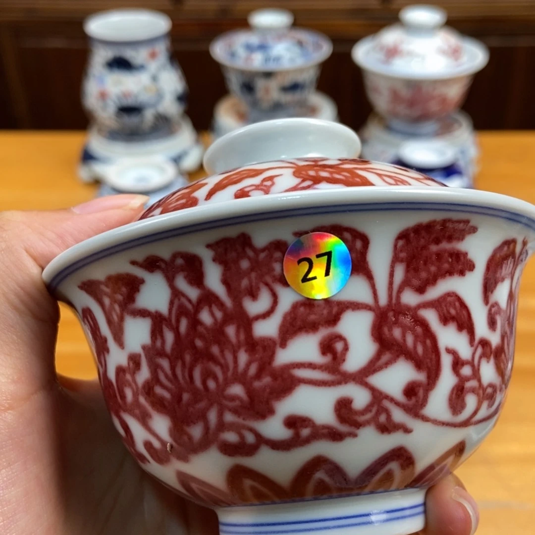 手绘现代茶具，非古董