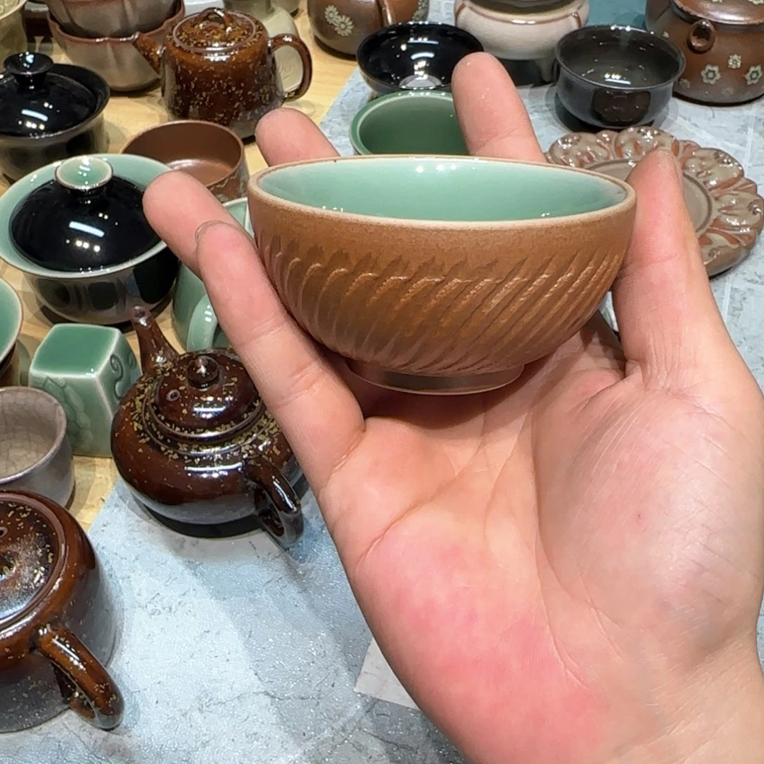 小金茶具青瓷茶器
