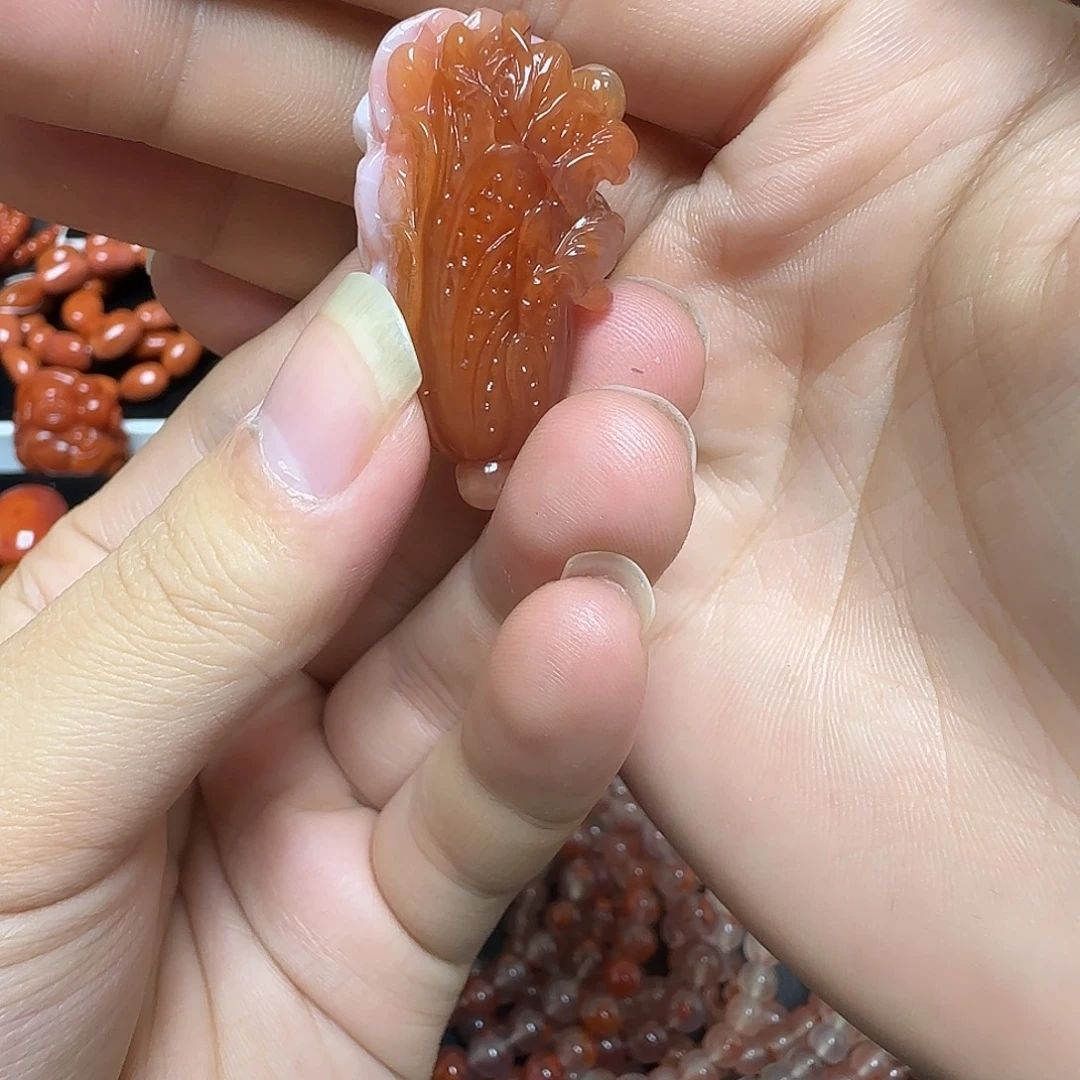 南红玛瑙未镶嵌吊坠(不含链)