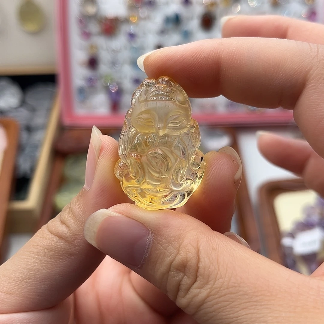 银S925镶嵌颈饰水晶?****暴力黄83