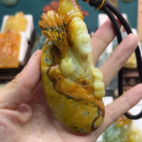 岫玉挂件未镶嵌手把件