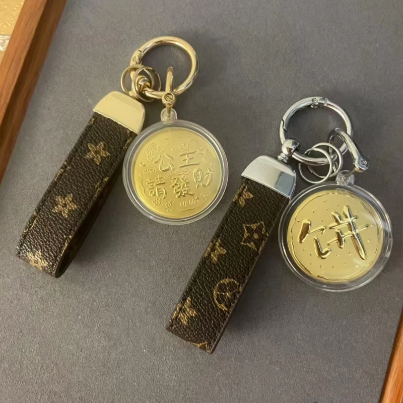 含金工艺品【小饼系列】钥匙扣小饼公主请发财平安喜乐礼品礼物